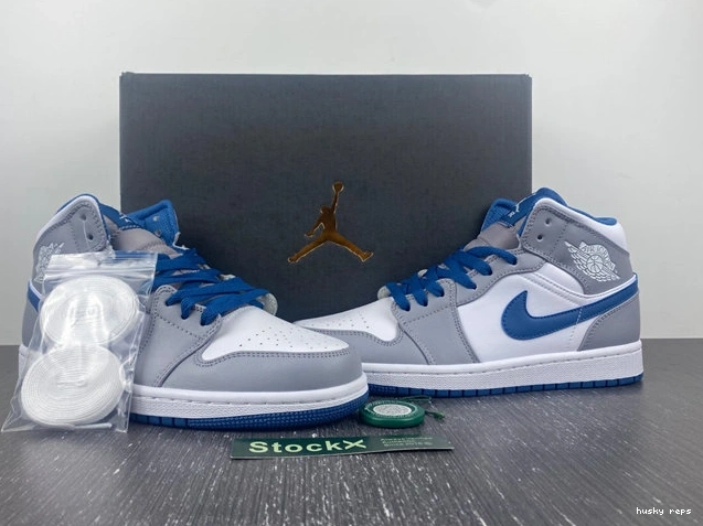 Cheap Husky Blue Cement Mid DO8423- True 1 3690 Comfortable Jordan 1014